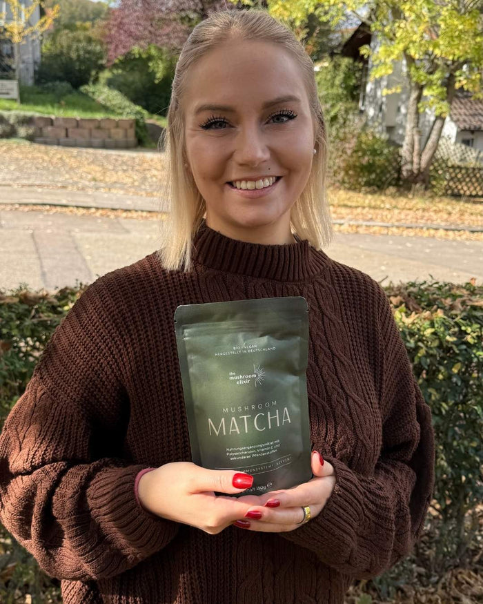 Kundenfoto mit Mushroom Matcha