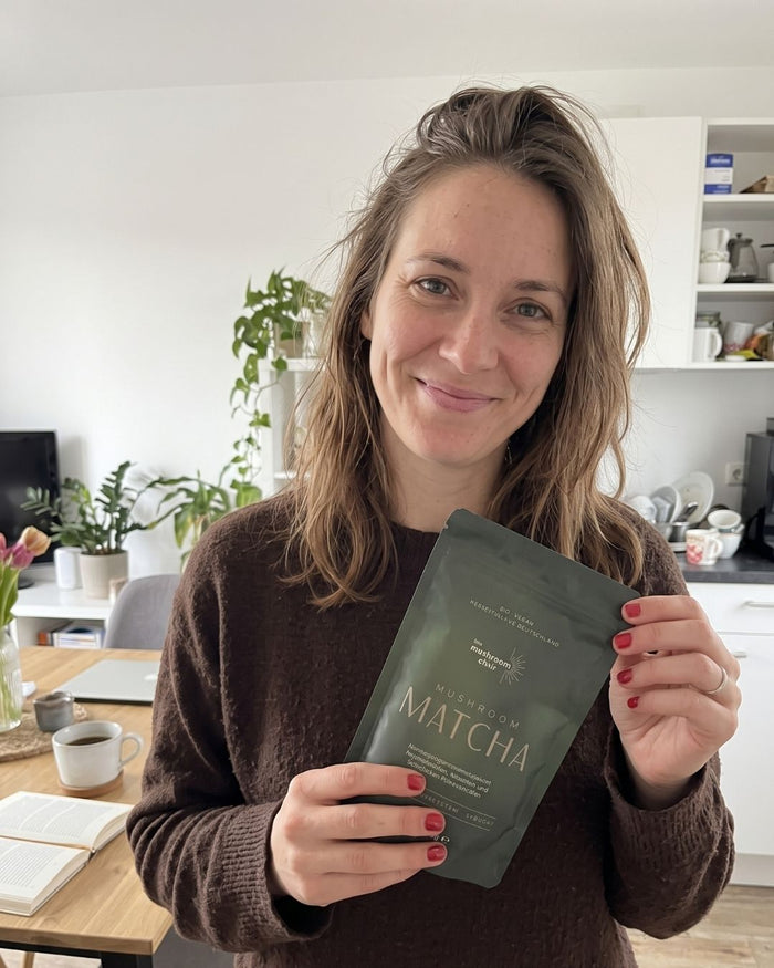 Kundenfoto mit Mushroom Matcha